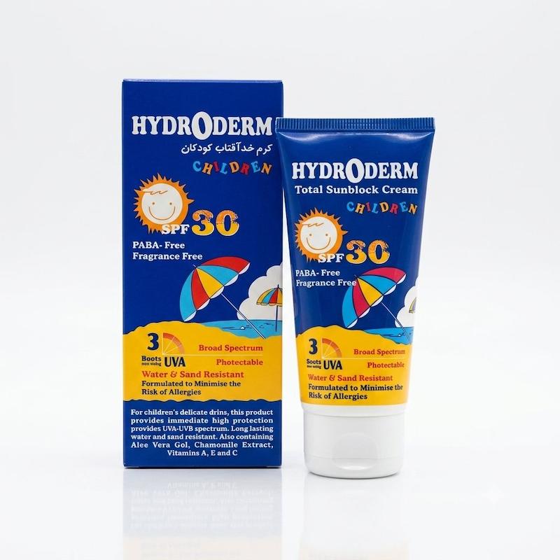 خرید کرم ضد آفتاب کودکان هیدرودرم SPF 30 اصل | باما پی