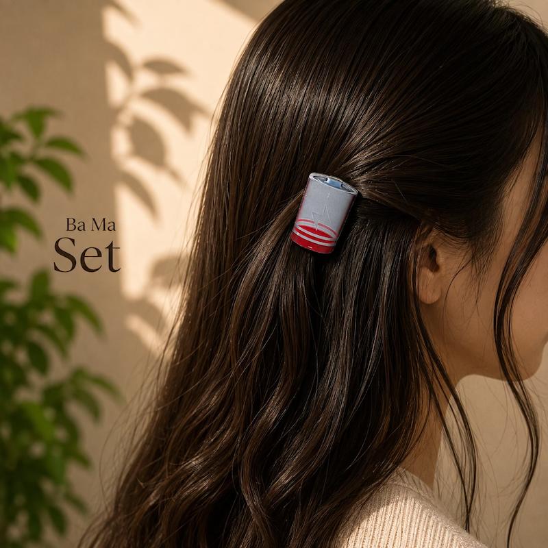 گیره مو ایموجی - طرح باطری خالی