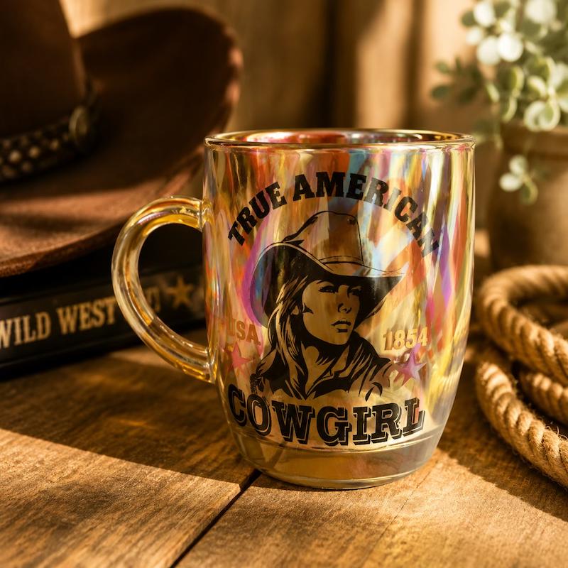 ماگ گرین اپل - طرح CowGirl