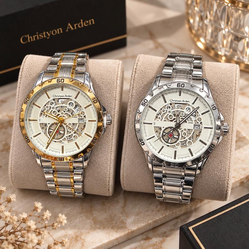 ساعت Christyan Arden - طرح اتومات طلایی و نقره ای