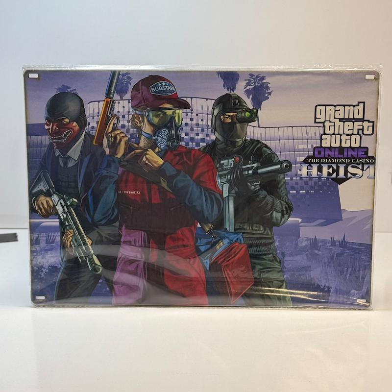تابلو شاسی سایز A4 - طرح جی‌ تی ای Gta Online