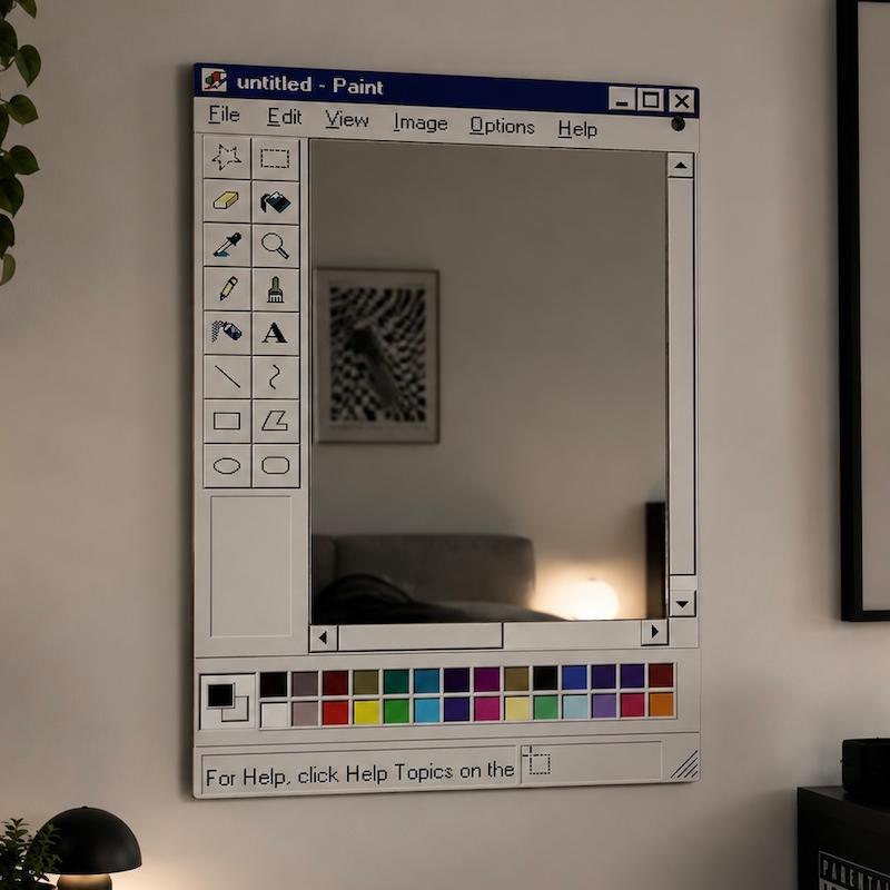 آینه طرح Paint