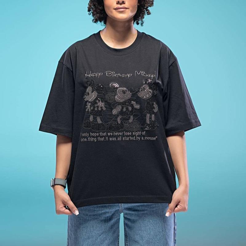 تیشرت گلدوزی میکی موس پولکی