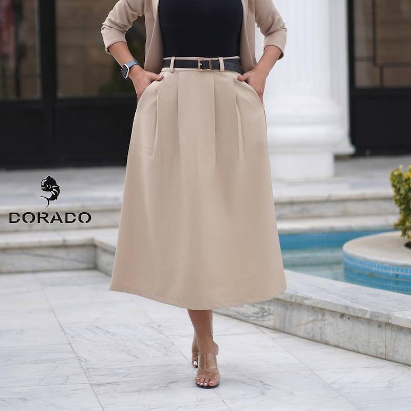 دامن کرپ کج راه کد۹۱۸