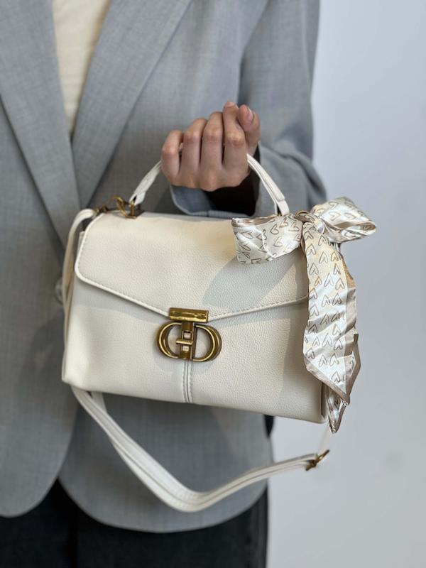 کیف با پاپیون پارچه ای کد 3058