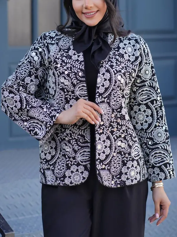 کراپ کت هندی گلدوزی کد 1102