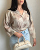 شومیز آبرنگی جلو گره ای