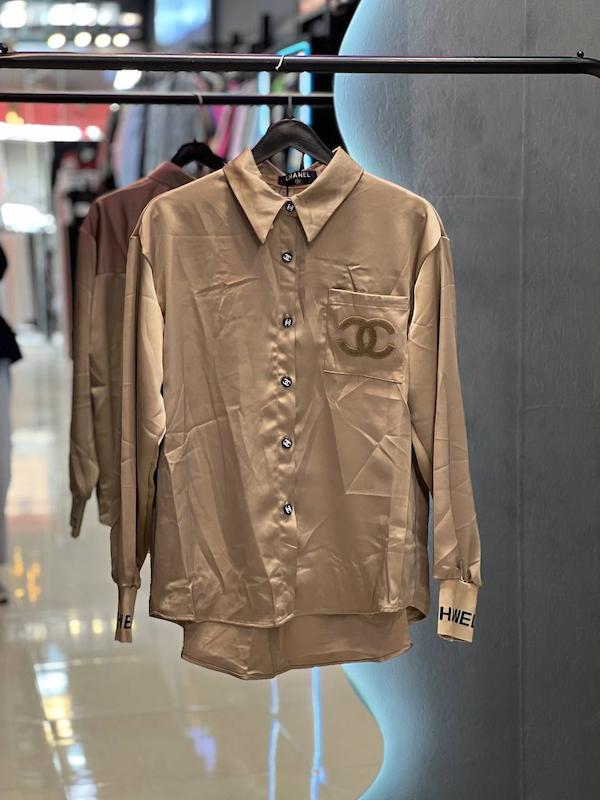 شومیز ساتن chanel 