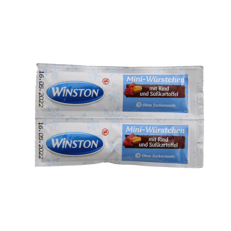تشویقی سوسیسی وینستون Winston با طعم اردک، بره، جوجه و گوشت گاو