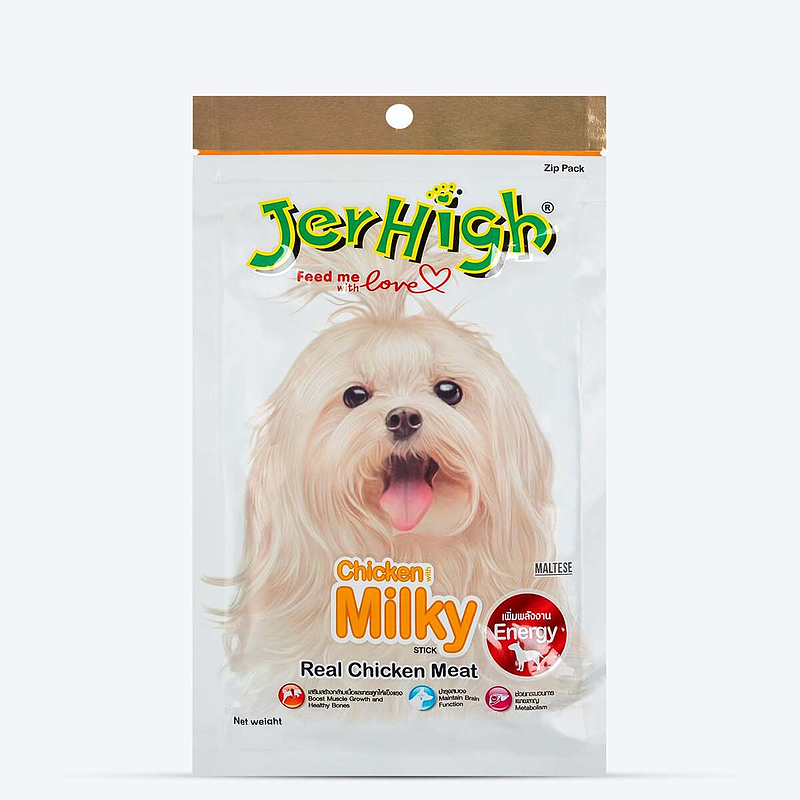 تشویقی سگ جرهای JerHigh مدل Chicken Milky وزن 60 گرم