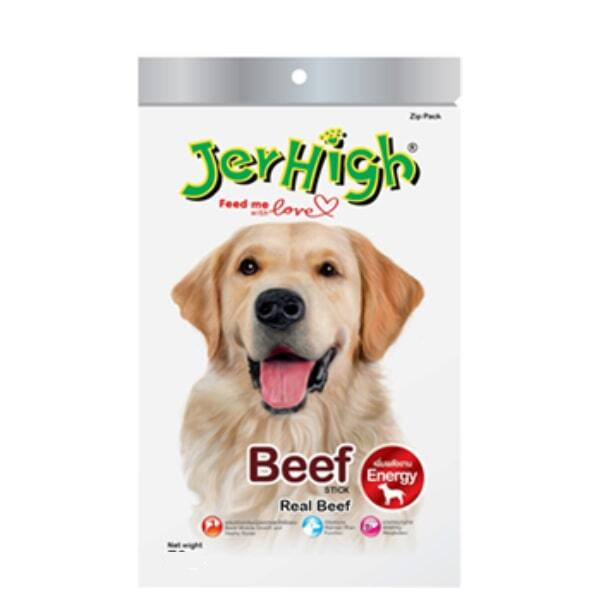 تشویقی سگ جرهای JerHigh مدل بیف Beef وزن 60 گرم