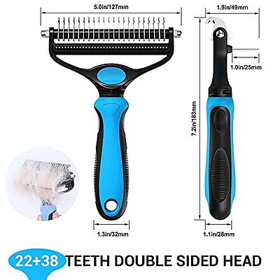 شانه گربه و سگ دوکاره حرفه ای Pet Grooming Tool Professinal