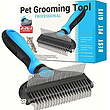 شانه گربه و سگ دوکاره حرفه ای Pet Grooming Tool Professinal