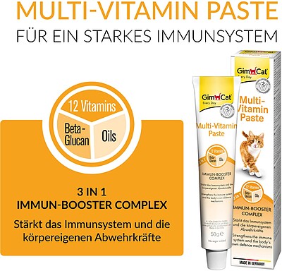 مولتی ویتامین گربه جیم کت GimCat Multi-Vitamin Paste وزن 100 گرم