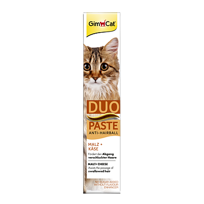 مالت جیم کت پنیری Gim Cat DUO Paste Anti-Hairball وزن 50 گرم