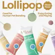 تشویقی آبنبات چوبی گربه لالی پاپ رنوا Ranova Lollipop طعم مرغ و کرنبری