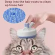 برس سیلیکونی سگ و گربه Pet Hair-Removing Bath Massage Comb دارای دکمه تخلیه