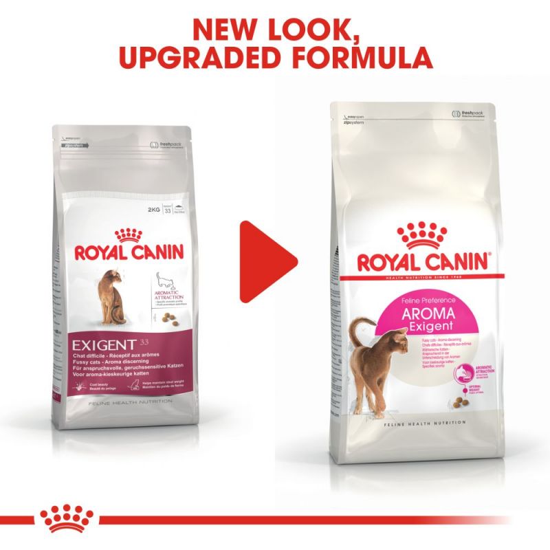 غذای خشک گربه رویال کنین مدل آروما اگزیجنت Royal Canin Aroma exigent وزن 2 کیلوگرم
