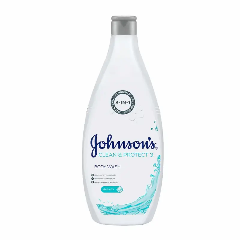 شامپو بدن جانسون حاوی نمک دریا مدل Clean Protect 3