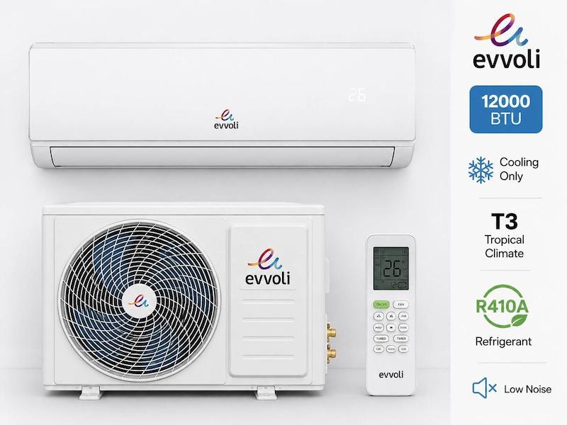کولر گازی اسپلیت ایوولی 12000 - T3 (‌موتور 29 کیلویی- سرد تنها) ‌