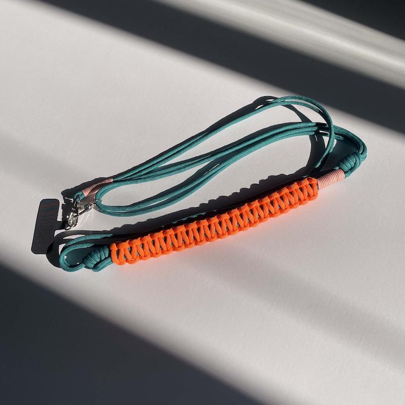 بند موبایل کراس‌بادی سبز/نارنجی