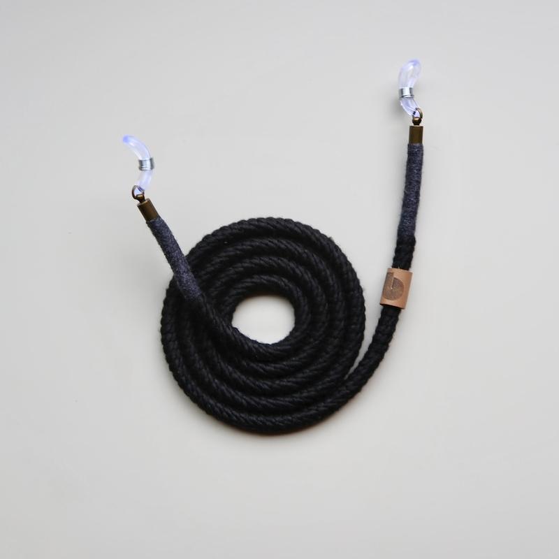 بند عینک دو رنگ مشکی/زغالی پاد