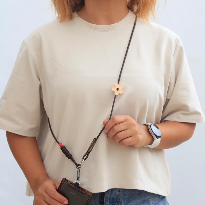 بندموبایل مونو قهوه‌ای