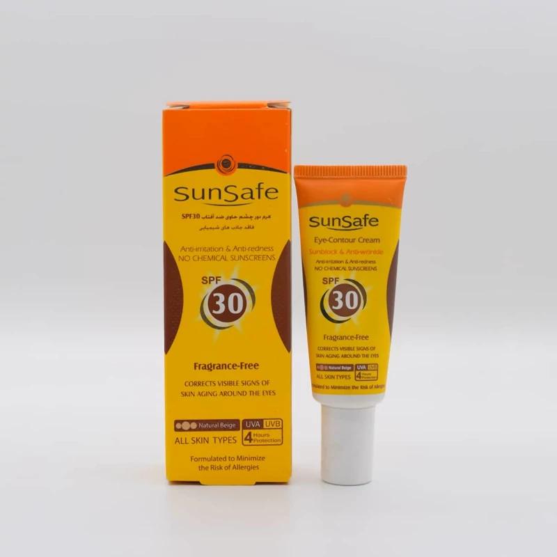 کرم ضد آفتاب دور چشم رنگی سان سیف با SPF30