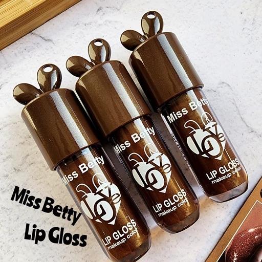 Miss Betty لیپ گلاس قهوه ای شاین Miss Betty