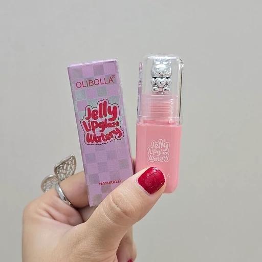 لیپ گلاس ژله ای مدل خرسی برند OLIBOLLA