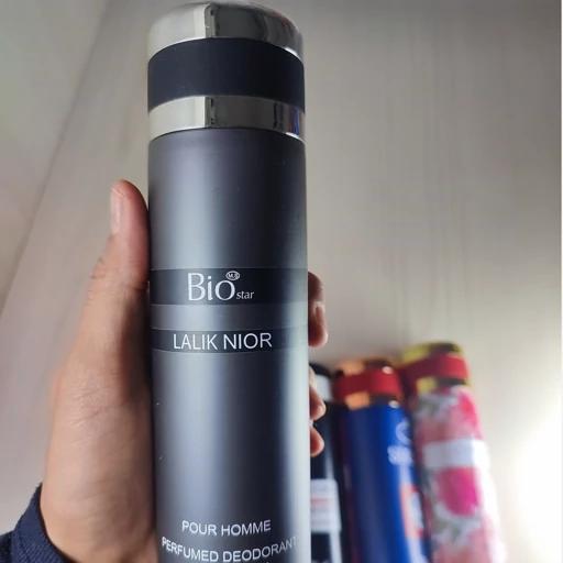 اسپری بدن مردانه بیو استار لالیک مشکی 200 میل