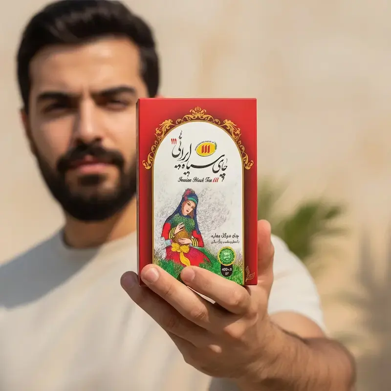 چای سیاه ایرانی با گل محمدی و گل شعمدانی 111