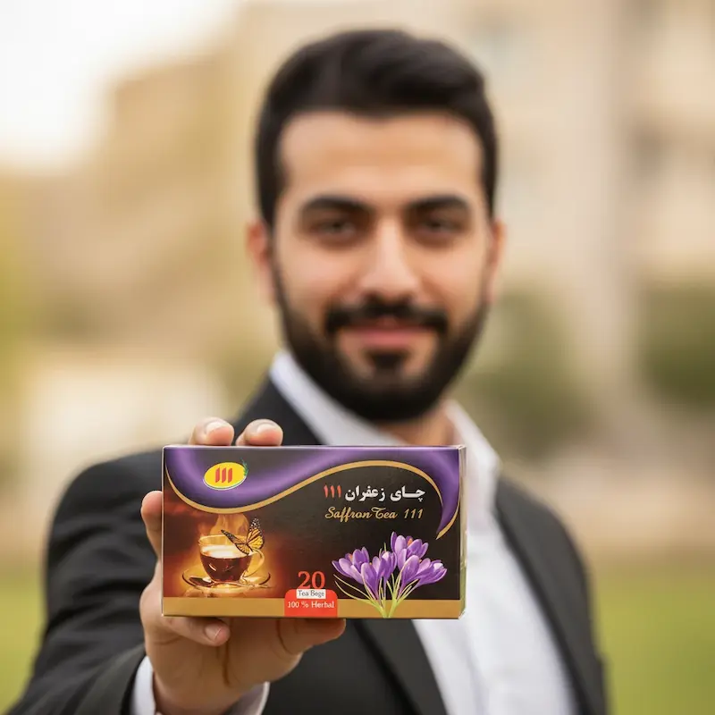 خرید تی بگ چای زعفرانی