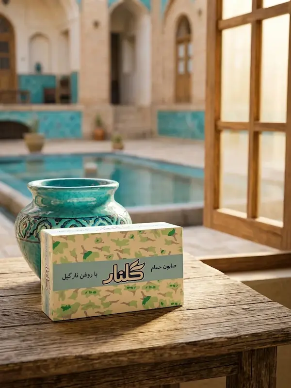 صابون حمام گلنار 6 قالب ۱۳۰ گرمی