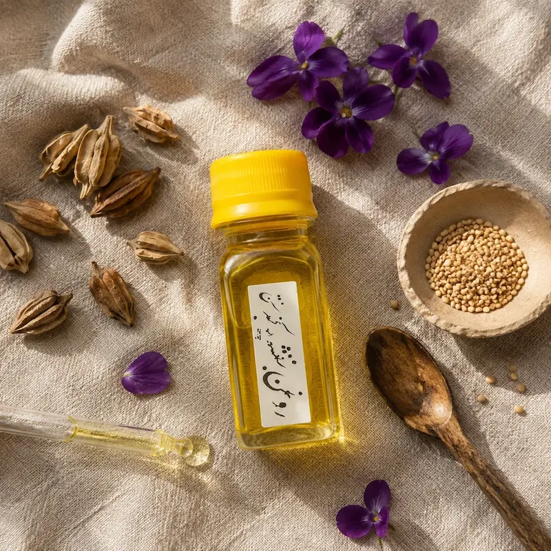 روغن بنفشه پایه کنجد