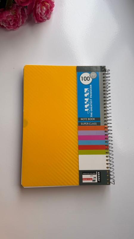 دفتر 100 برگ جلد طلقی