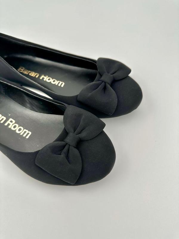 کفش استرچ مشکی پاپیونی