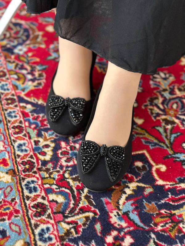 کفش پاپیون جواهردوزی 