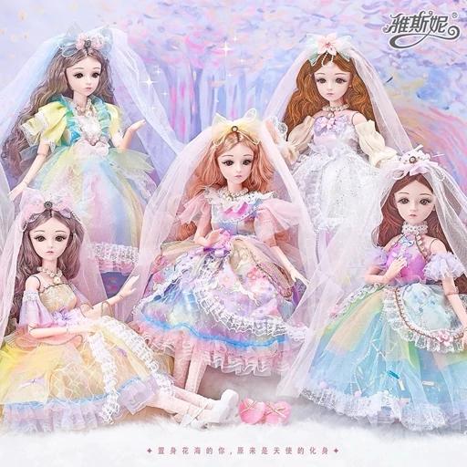 عروسک باربی تمام مفصلی سایز بزرگ چشم تیله‌ای موزیکال اورجینال