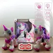 ربات اسباب‌بازی کنترلی اسب پونی مدل 8008 | RC Pony موزیکال LED با سنسور تاچ، حرکات رقص و نور جادویی | بهترین ربات اسباب بازی کودک
