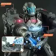 ربات کنترلی جنگی Battle Robot تیر ژله‌ای و دودزا | مدل اکشن چندکاره ۳۶۰ درجه
