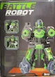 ربات کنترلی جنگی Battle Robot تیر ژله‌ای و دودزا | مدل اکشن چندکاره ۳۶۰ درجه