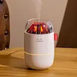 بخور سرد و چراغ خواب طرح آتشفشان H2O مدل CX-L355 با افکت شعله