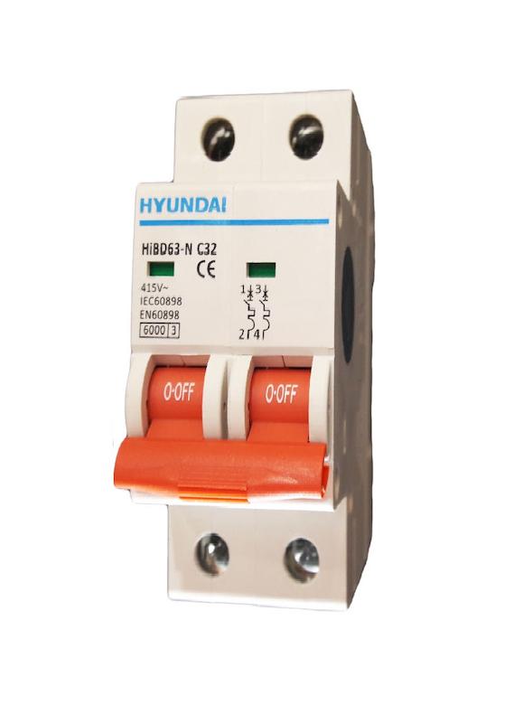 فیوز مینیاتوری دو پل هیوندای الکتریک