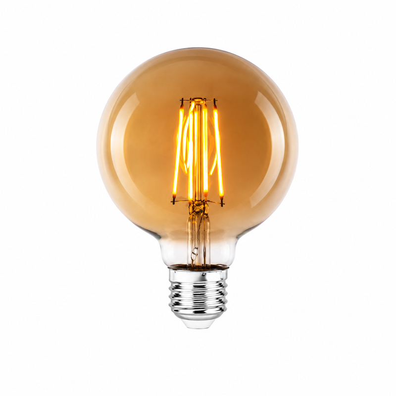 لامپ LED فیلامنتی 8 وات G95 پارس شعاع توس پایه E27