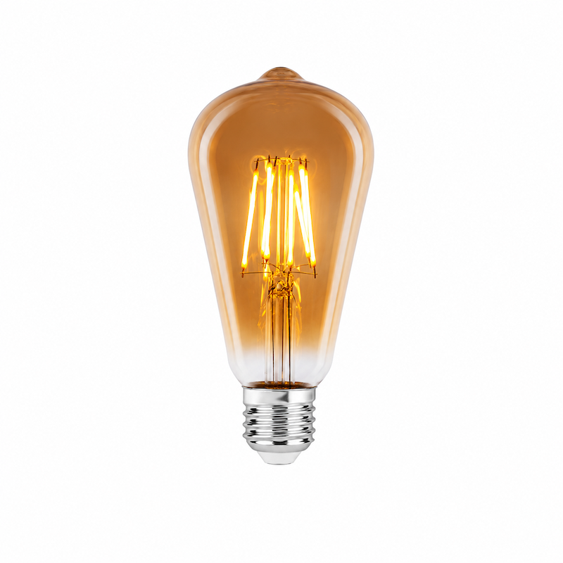 لامپ LED فیلامنتی 6 وات ST64 پارس شعاع توس E27