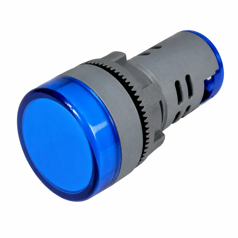 چراغ سیگنال AC220V مدل DS22 قطر 22 میلی‌متر آبی