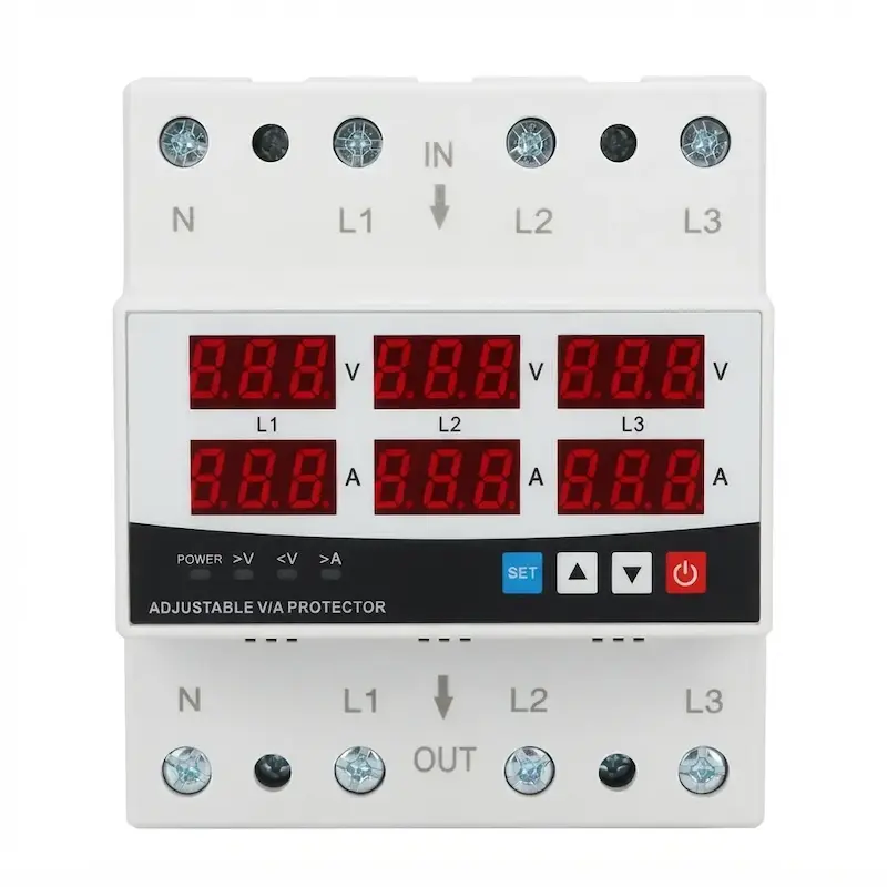 محافظ ولتاز جریان سه فاز 100 آمپر RST