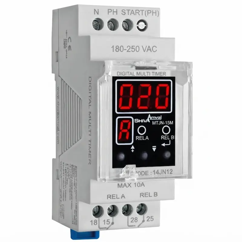 مولتی تایمر دیجیتال سری N شیوا امواج مدل MTJN-15M کد 14JN12