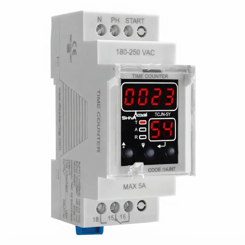 ساعت کار با رله قابل تنظیم سری N شیوا امواج مدل TCJN-5Y کد 14JN7